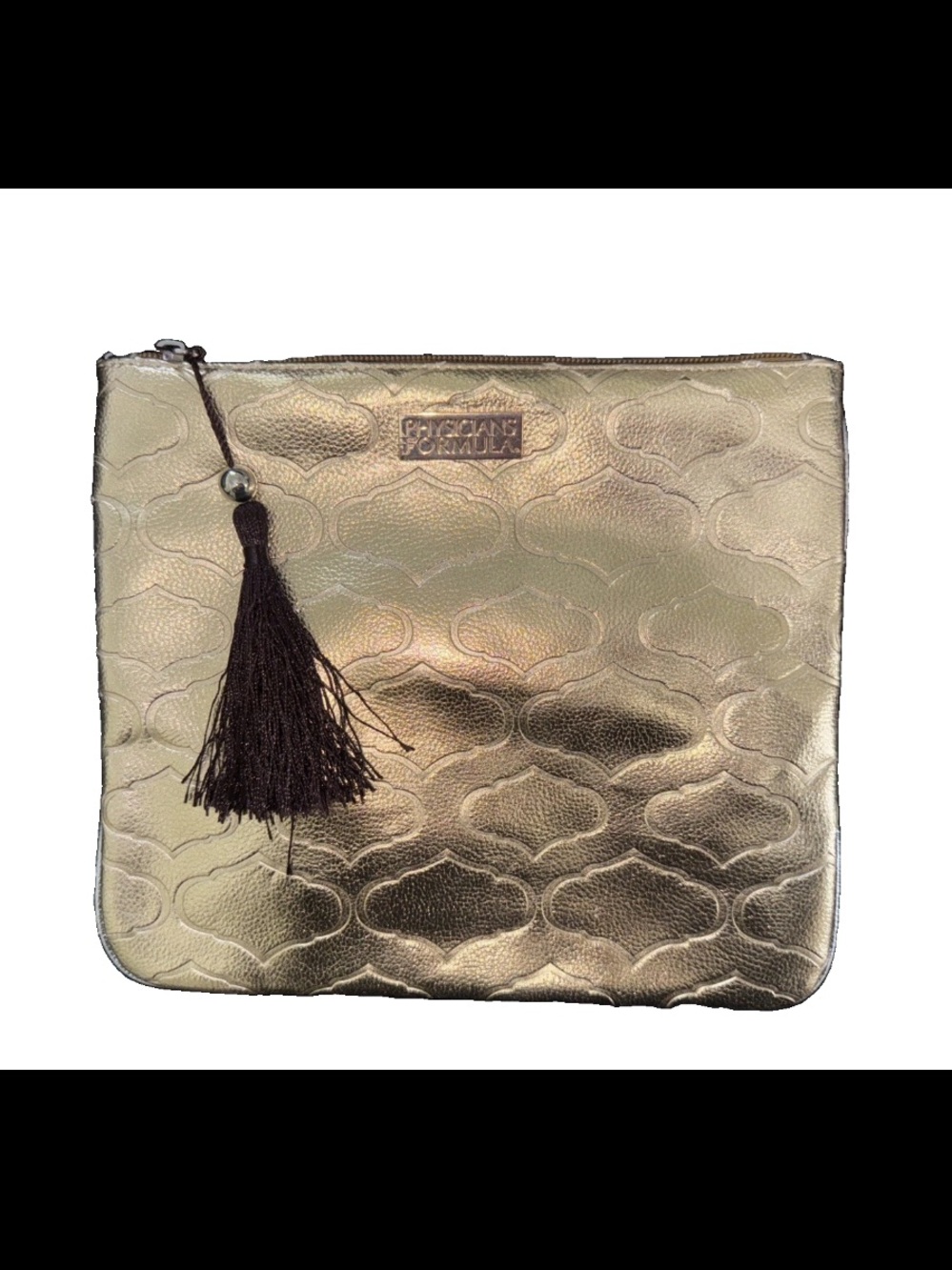 Physicians Formula Metallic Gold Quilted Cosmetic Pouch with Tassel